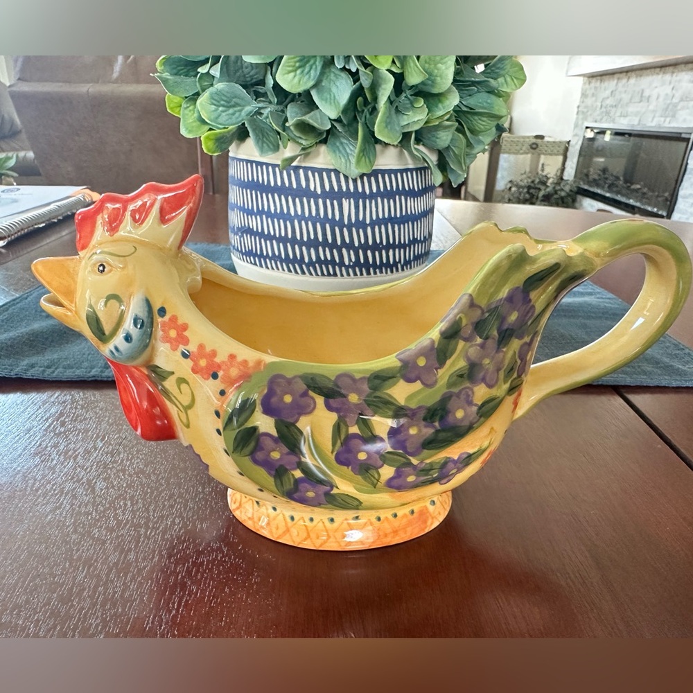 Dario Farucci Microwave‎ Safe Chicken Gravy, Creamer, Pitcher